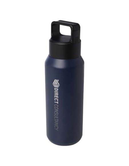 Botella de 600 ml con aislamiento al vacío de cobre en acero inoxidable reciclado con certificado RCS N55148001