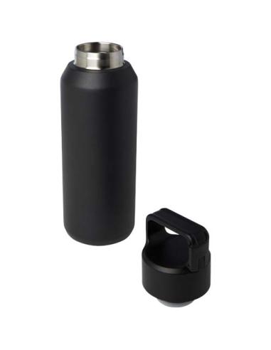 Botella de 600 ml con aislamiento al vacío de cobre en acero inoxidable reciclado con certificado RCS N09148001