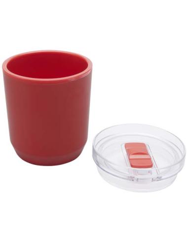 Vaso de doble pared de plástico reciclado de 180 ml N12258001