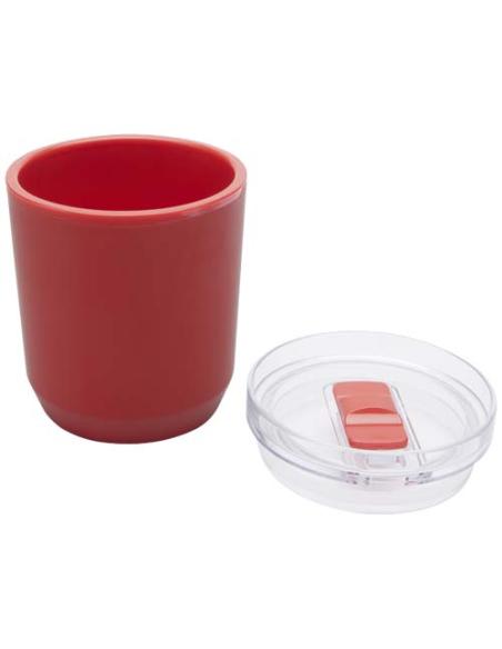 Vaso de doble pared de plástico reciclado de 180 ml N12258001