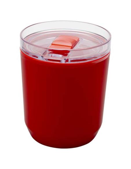 Vaso de doble pared de plástico reciclado de 180 ml N12258001