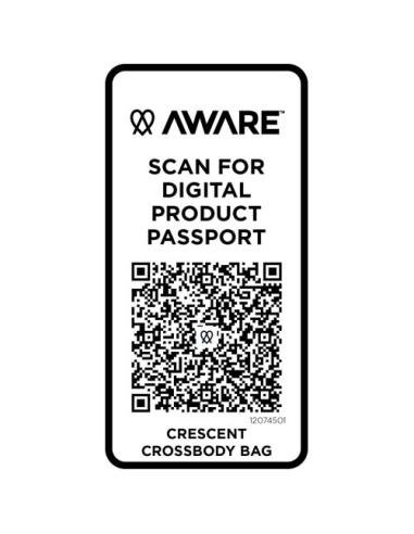 Bolso cruzado de material reciclado Aware™ de 500 g/m² N10547021