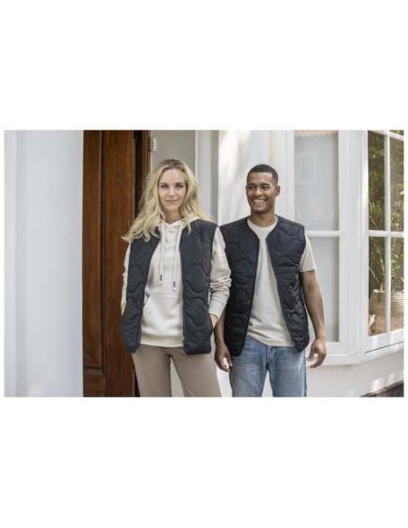 Chaleco acolchado unisex de material reciclado con certificado GRS N00977493