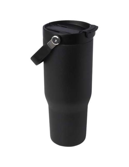 Vaso con aislamiento al vacío de cobre de acero inoxidable reciclado certificado RCS de 900 ml y con tapa de doble función N0946