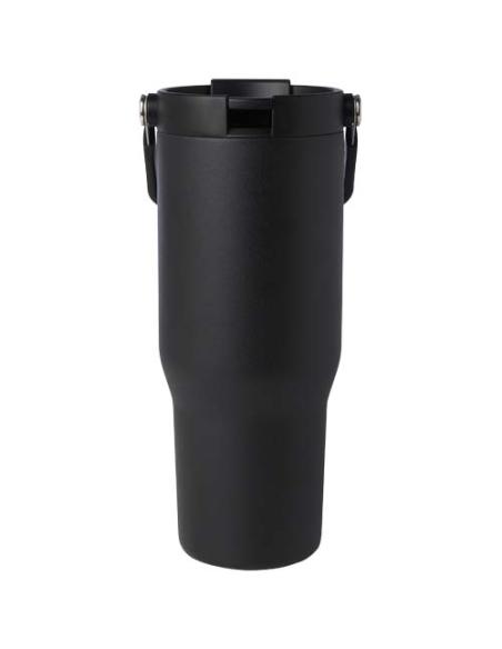 Vaso con aislamiento al vacío de cobre de acero inoxidable reciclado certificado RCS de 900 ml y con tapa de doble función N0946