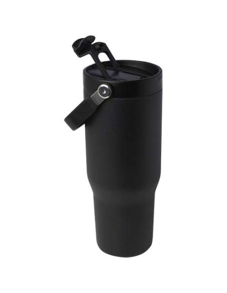 Vaso con aislamiento al vacío de cobre de acero inoxidable reciclado certificado RCS de 900 ml y con tapa de doble función N0946