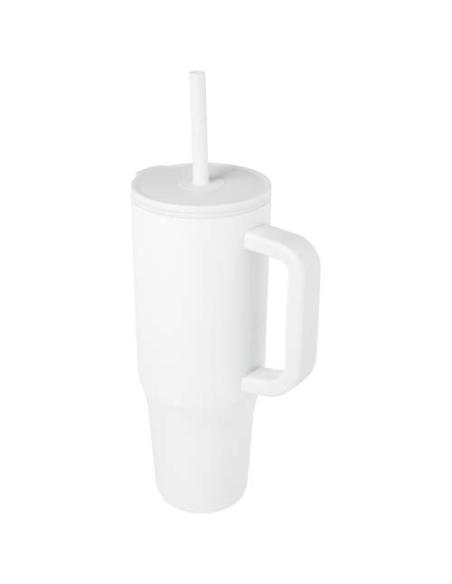 Vaso con aislamiento de 900 ml con certificado RCS y pajita de silicona N10768001