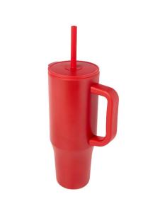 Vaso con aislamiento de 900 ml con certificado RCS y pajita de silicona N10768001
