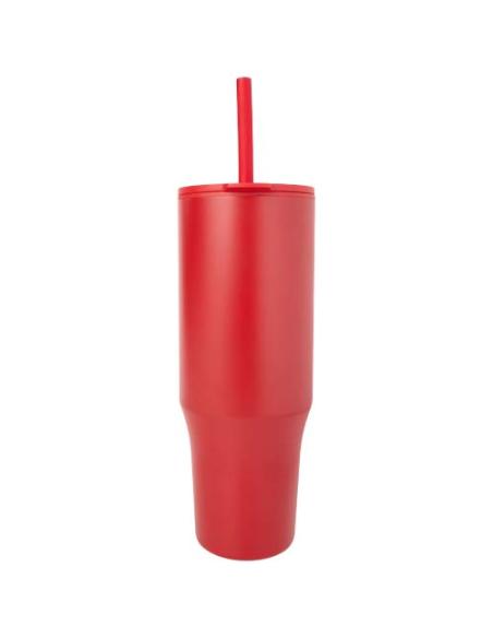 Vaso con aislamiento de 900 ml con certificado RCS y pajita de silicona N12768001
