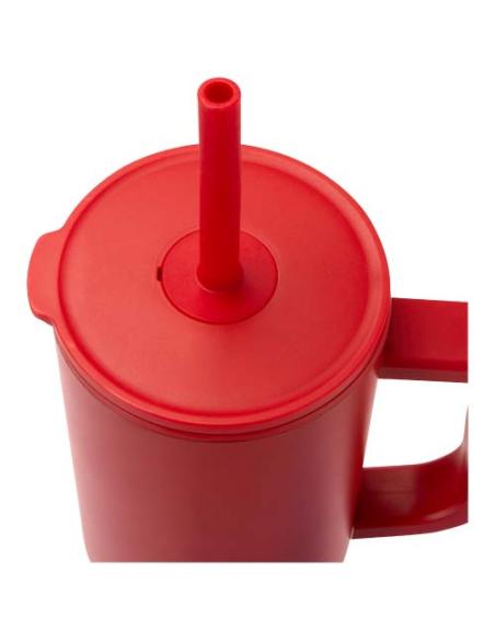 Vaso con aislamiento de 900 ml con certificado RCS y pajita de silicona N12768001