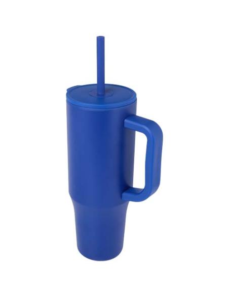 Vaso con aislamiento de 900 ml con certificado RCS y pajita de silicona N35768001