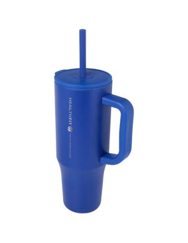 Vaso con aislamiento de 900 ml con certificado RCS y pajita de silicona N35768001