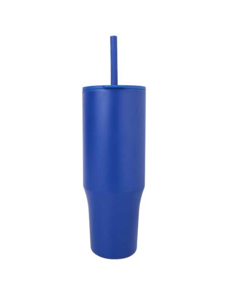 Vaso con aislamiento de 900 ml con certificado RCS y pajita de silicona N35768001