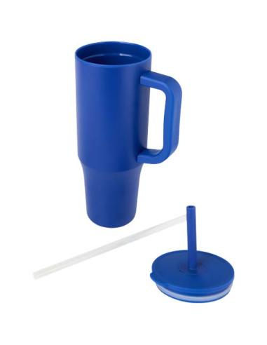 Vaso con aislamiento de 900 ml con certificado RCS y pajita de silicona N35768001