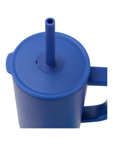 Vaso con aislamiento de 900 ml con certificado RCS y pajita de silicona N35768001