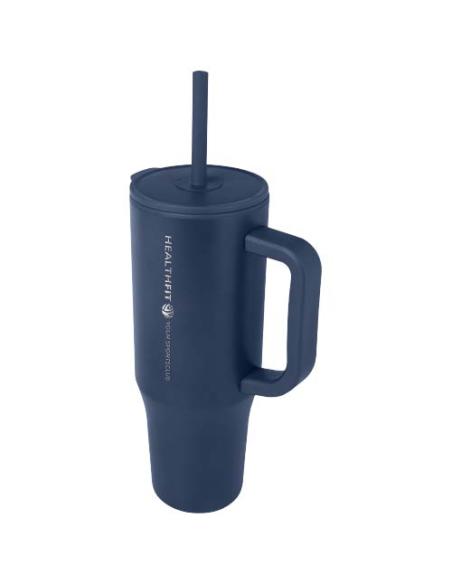 Vaso con aislamiento de 900 ml con certificado RCS y pajita de silicona N55768001