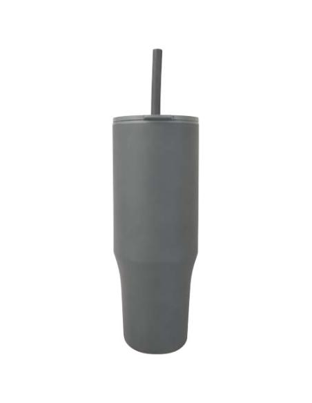 Vaso con aislamiento de 900 ml con certificado RCS y pajita de silicona N38768001