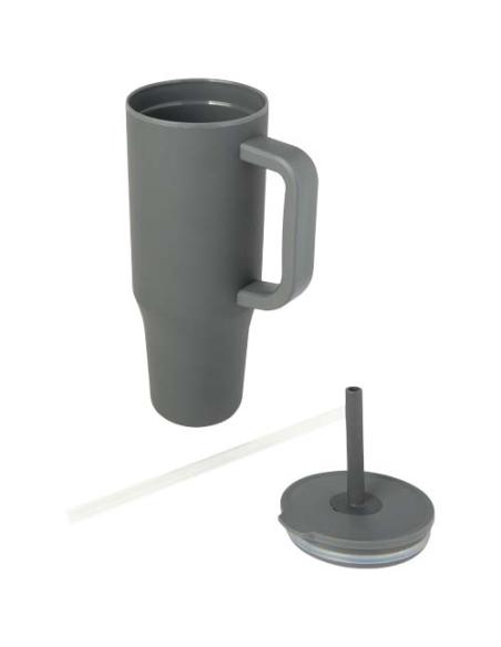 Vaso con aislamiento de 900 ml con certificado RCS y pajita de silicona N38768001