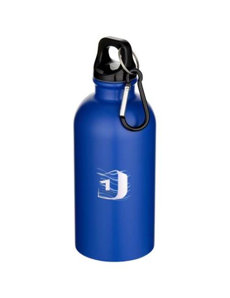 Botella de 400 ml de acero inoxidable mate con certificado RCS de una sola pared con mosquetón N35178001