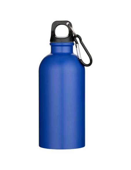Botella de 400 ml de acero inoxidable mate con certificado RCS de una sola pared con mosquetón N35178001