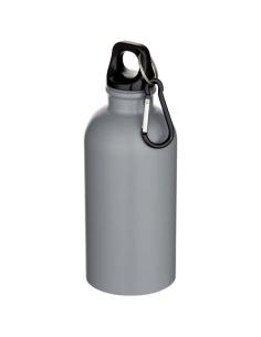 Botella de 400 ml de acero inoxidable mate con certificado RCS de una sola pared con mosquetón N10178001