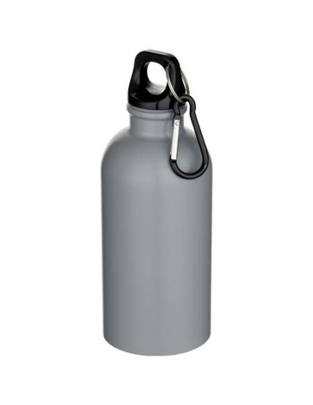 Botella de 400 ml de acero inoxidable mate con certificado RCS de una sola pared con mosquetón N28178001