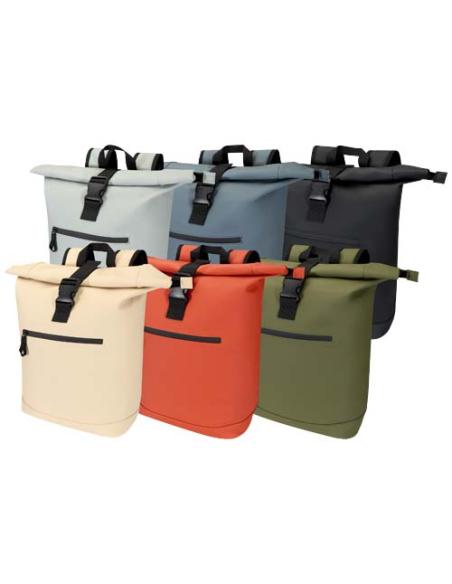 Mochila de 15" y 18 L con parte superior enrollable de material reciclado con certificado GRS N55390031