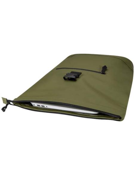 Mochila de 15" y 18 L con parte superior enrollable de material reciclado con certificado GRS N46390031