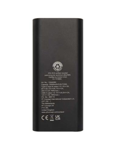 Batería externa para portátil de aluminio reciclado de 20 000 mAh y 70 W N09044421