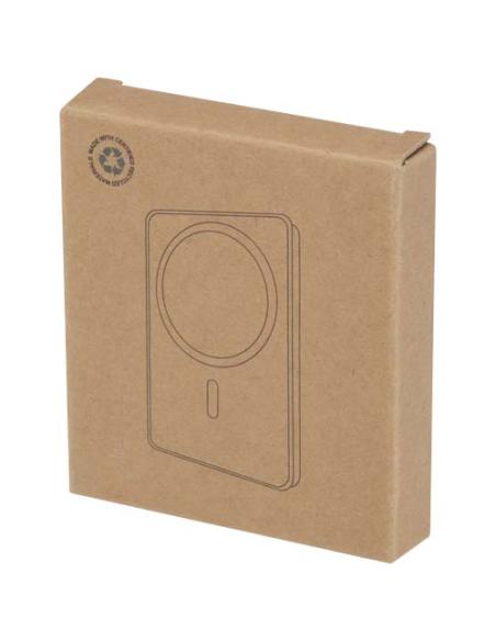 Batería externa inalámbrica magnética de 5000 mAh y 15 W con PD de 20 W fabricada con plástico reciclado N09144421