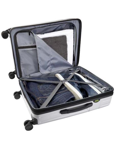 Mochila de cabina ampliable de 24" y 70 L de material reciclado con ruedas y certificado GRS N18790031