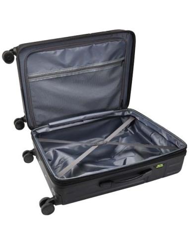 Mochila de cabina ampliable de 24" y 70 L de material reciclado con ruedas y certificado GRS N09790031