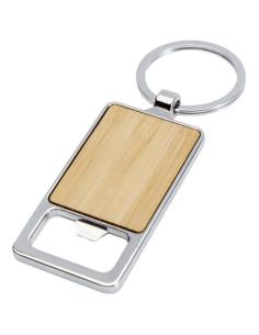 Llavero de bambú con abrebotellas N60043621