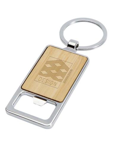 Llavero de bambú con abrebotellas N60043621