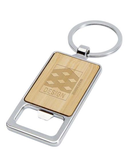Llavero de bambú con abrebotellas N60043621