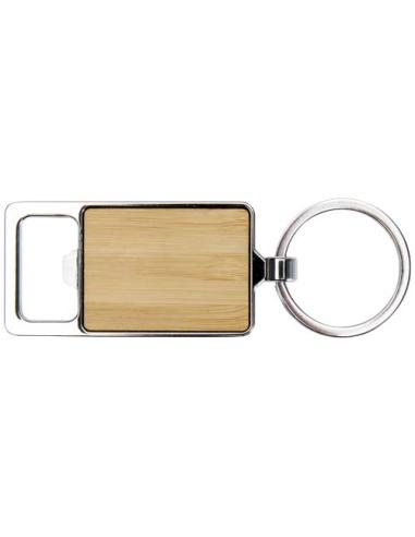 Llavero de bambú con abrebotellas N60043621