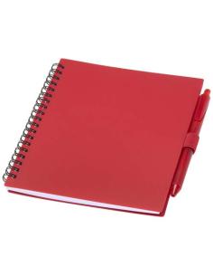 Juego de libreta de tapa blanda y bolígrafo de plástico reciclado (tinta azul) N10892601