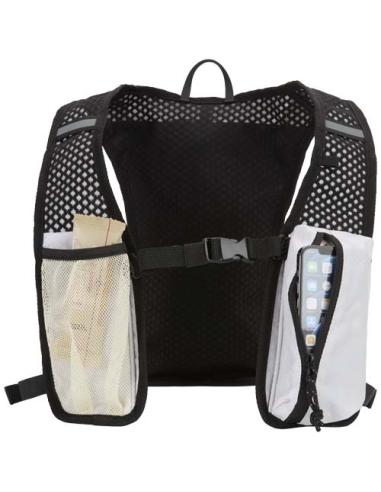 Chaleco de running de material reciclado con certificado GRS y mochila de hidratación de 5 L N23890031