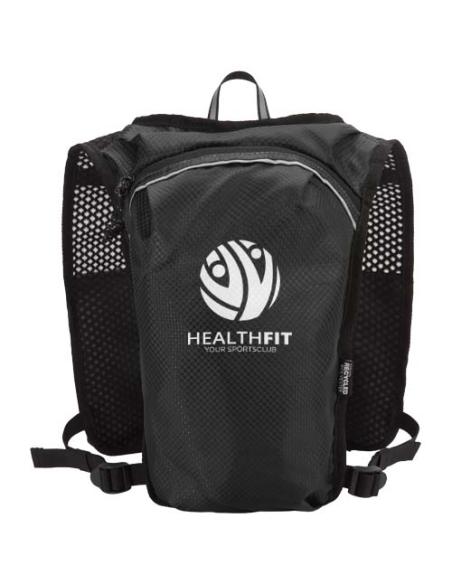 Chaleco de running de material reciclado con certificado GRS y mochila de hidratación de 5 L N09890031