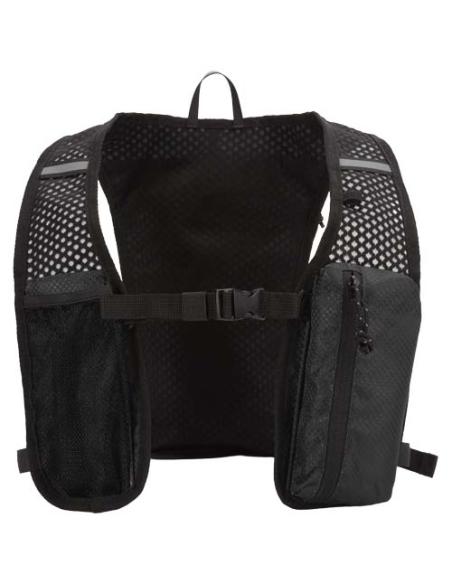 Chaleco de running de material reciclado con certificado GRS y mochila de hidratación de 5 L N09890031
