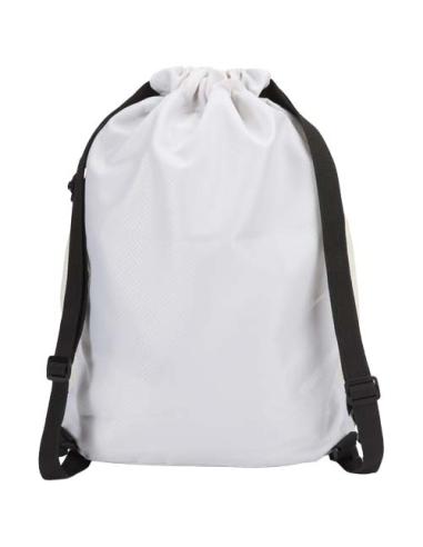 Bolsa deportiva de 18 L con cordón y compartimento inferior de material reciclado con certificado GRS N23990031