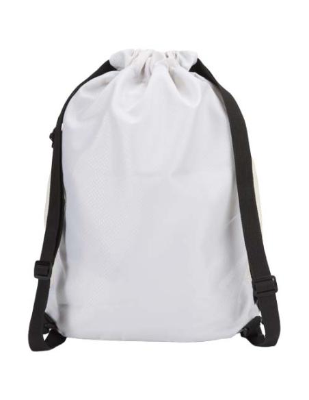 Bolsa deportiva de 18 L con cordón y compartimento inferior de material reciclado con certificado GRS N23990031