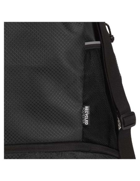 Bolsa deportiva de 18 L con cordón y compartimento inferior de material reciclado con certificado GRS N09990031