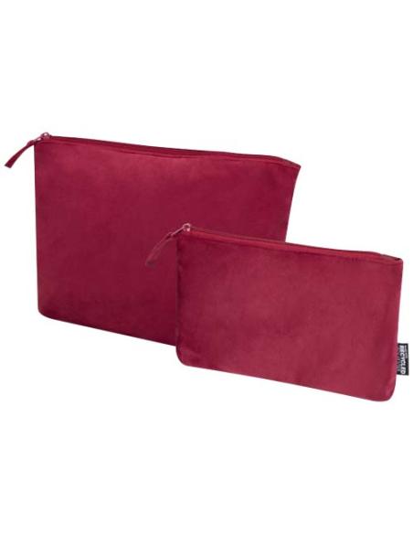Set de neceseres de terciopelo reciclado con certificado GRS N22967021