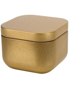 Vela cuadrada en caja metálica con aroma de vainilla N41253621