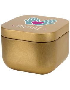 Vela cuadrada en caja metálica con aroma de vainilla N41253621 2