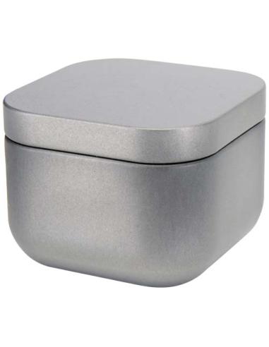 Vela cuadrada en caja metálica con aroma de vainilla N18253621