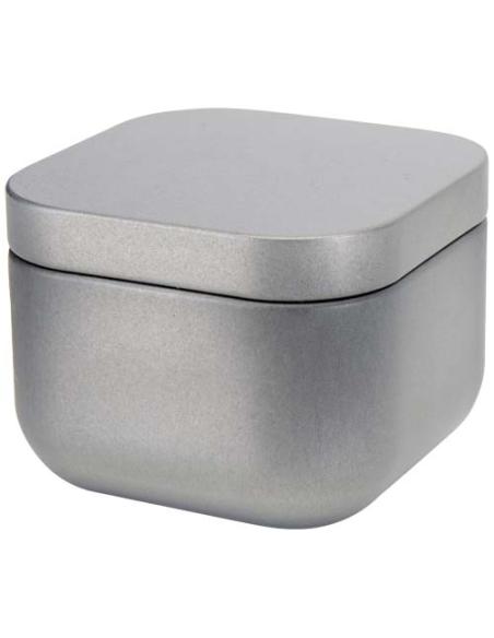 Vela cuadrada en caja metálica con aroma de vainilla N18253621