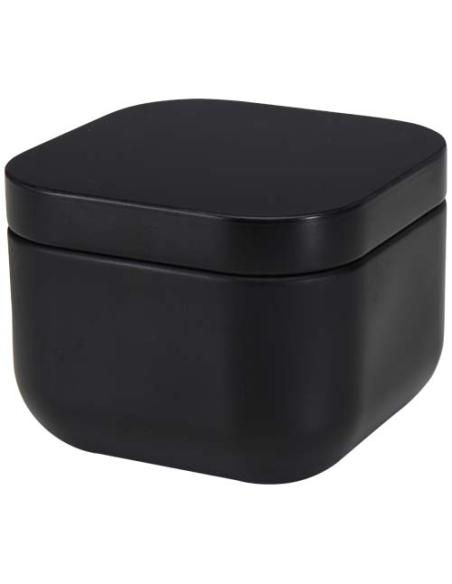 Vela cuadrada en caja metálica con aroma de vainilla N09253621