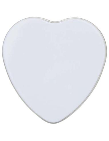 Vela con forma de corazón y aroma de vainilla en caja metálica N10353621
